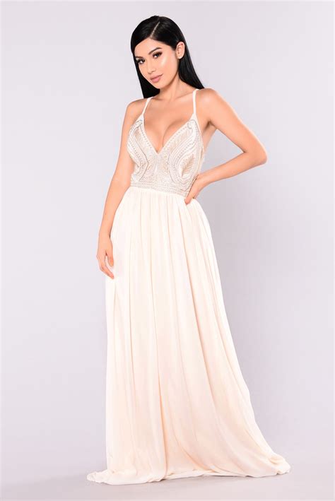 Splendor Maxi Dress Ivory Fashion Nova Dresses Fashion Nova