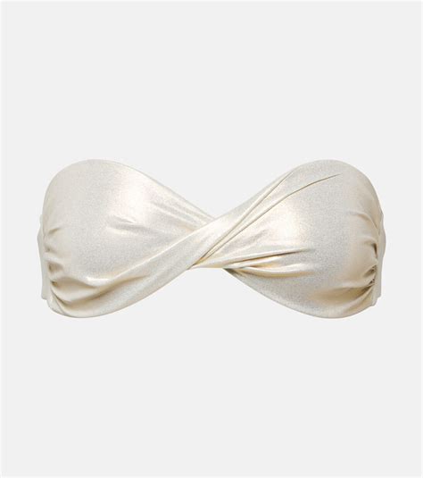 Martinique Bikini Top In Gold Melissa Odabash Mytheresa