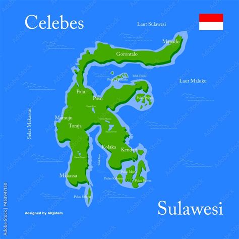 Cohete Mala Suerte Imaginativo Sulawesi Map A Fondo Celsius Durante