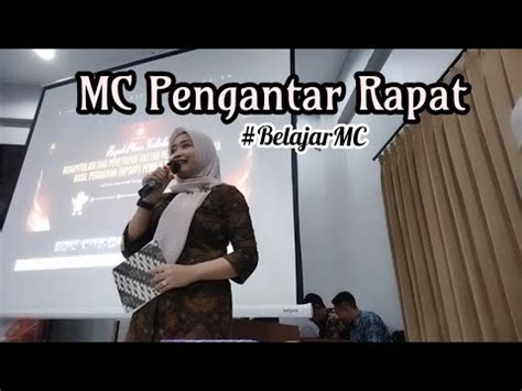 Mc Pembukaan Pengantar Rapat Koordinasi Belajarmc Pembawaacara Youtube