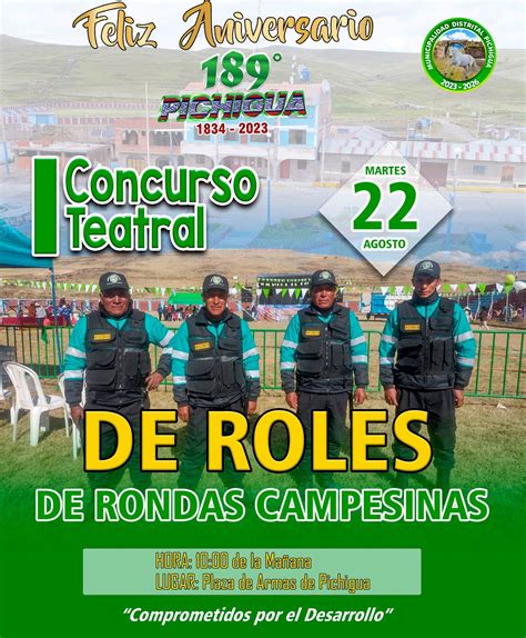 Concurso Teatral de Roles de Rondas Campesinas Campañas