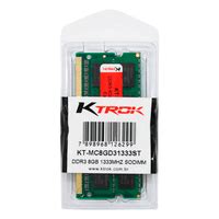 Memória Ktrok SODIMM 8GB 1333MHz DDR3 Para