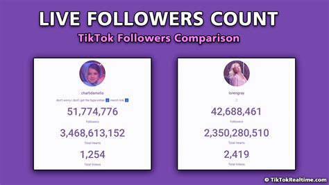 Tiktok Counter ⚡️ Tiktok Live Follower Count In Realtime