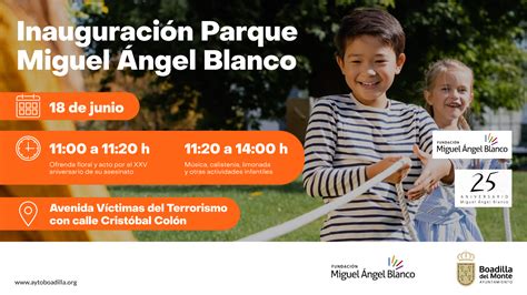 Inauguración parque Miguel A Blanco TeleBoadilla Noticias de