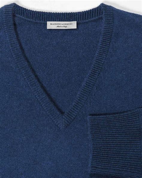 Men S Cashmere V Neck Sweater Maisoncashmere