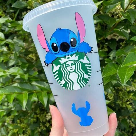 Stitch Starbucks Reusable Cold Cup Lilo Stitch Starbucks Etsy