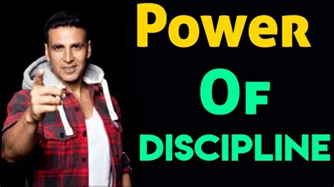 Akshay Kumar Power Of Discipline Motivational Speech Inspirational