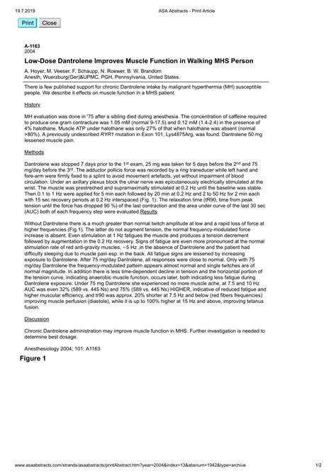 (PDF) Low-Dose Dantrolene Improves Muscle Function in Walking MHS Person