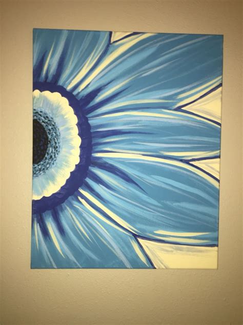 Gerber Daisy Canvas Painting Paint And Sip Wine And Canvas