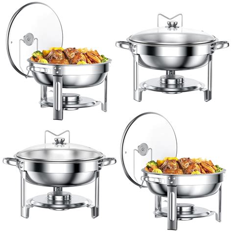 Buy Ggiu Chafing Dishes For Buffet Set Chafers For Catering Round