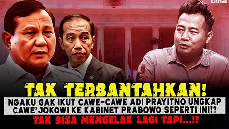 DHUARNGAKUNYA GAK IKUT CAWE² AKHIRNYA CAWE² JOKOWI DI KABINET PRABOWO