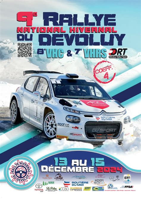 Liste des engagés Rallye Hivernal du Dévoluy 2024