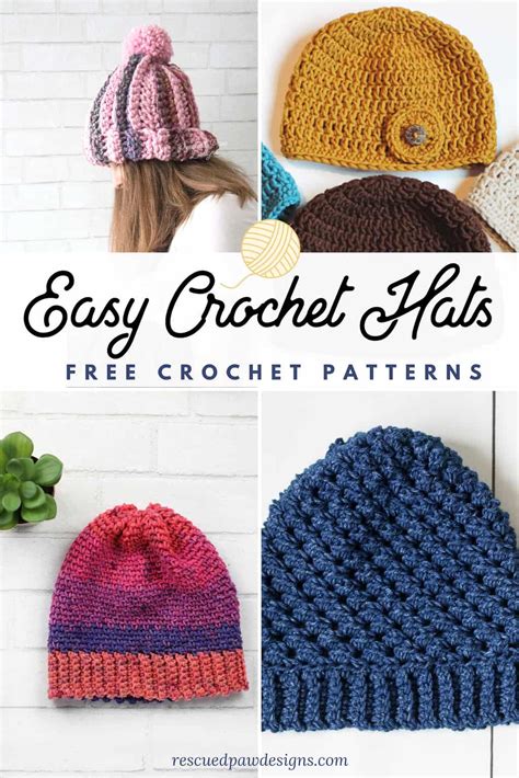 Easy Crochet Hat Patterns for Beginners - EasyCrochet.com