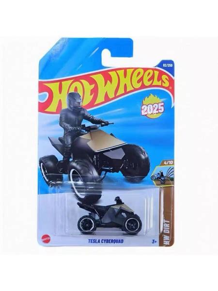 Машинка Mattel Hot Wheels 2025L C4982 TESLA CYBER SQUAD Black HW Dirt купить на OZON по низкой