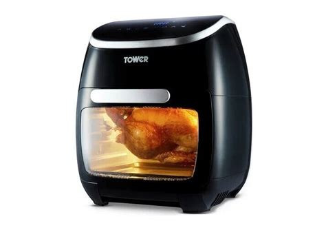 Tower Xpress Pro 11l 5 In 1 Digital Air Fryer Oven 3 Racks 2000w T17039 Black 5056032952331 Ebay