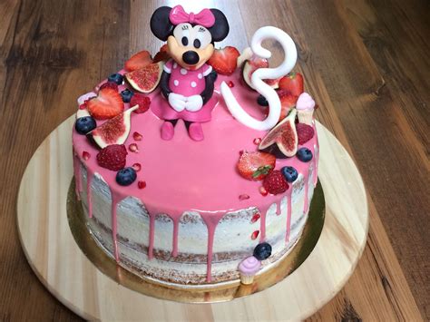 Minnie Mouse Naked Birthday Cake