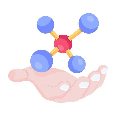 Un gráfico de una mano sosteniendo una molécula con el número 2 en ella