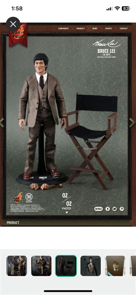 售 全新 HT MIS11 Bruce Lee In Suit Costume Only Hot toys mis 11 導演版 西裝外套 李小龍 Hottoys 1 6 比例 可動人偶以上