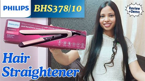 Philips BHS378/10 Advanced KeraShine Straightener 😮 l Review + Demo l ...