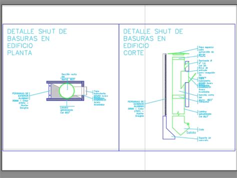 Detalle Ducto De Basuras En AutoCAD Descargar CAD Gratis 36 55 KB