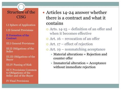 PPT General Overview Of The CISG PowerPoint Presentation Free