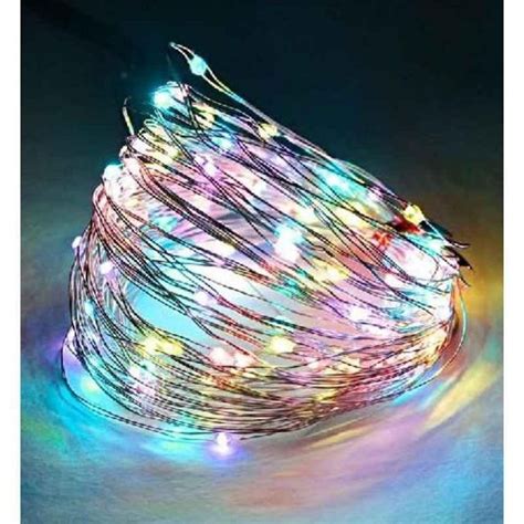 Tucasa Dw 428 5m Battery Operated Multicolour Led Copper Wire String