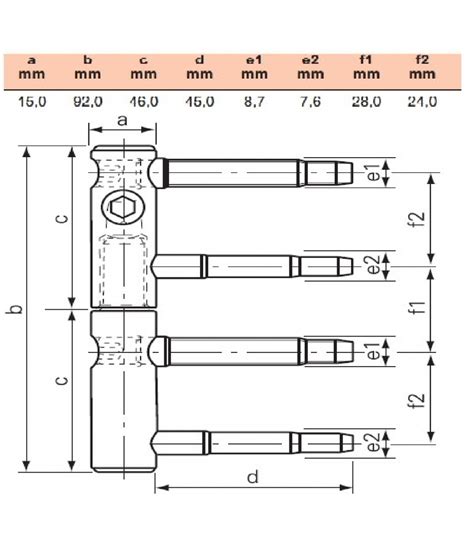 Charnière réglable INOX 11R da 20 SFS intec