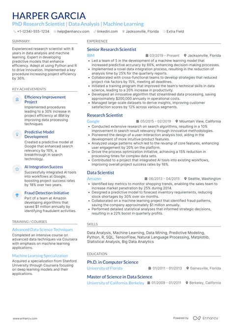 17 PhD Resume Examples & Guide for 2025