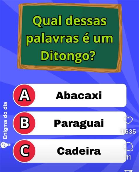 Cadeira É Ditongo