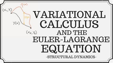 Introduction To Variational Calculus Deriving The Euler Lagrange