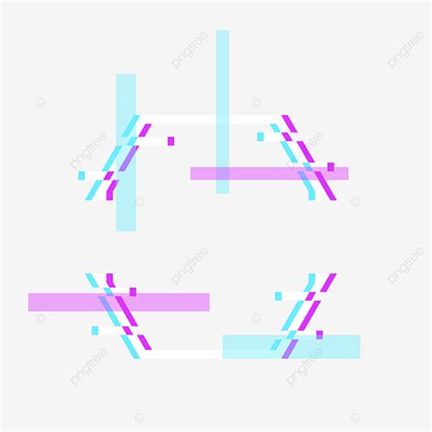 Glitch Design Vector Hd Png Images Glitch Border Isolated Design