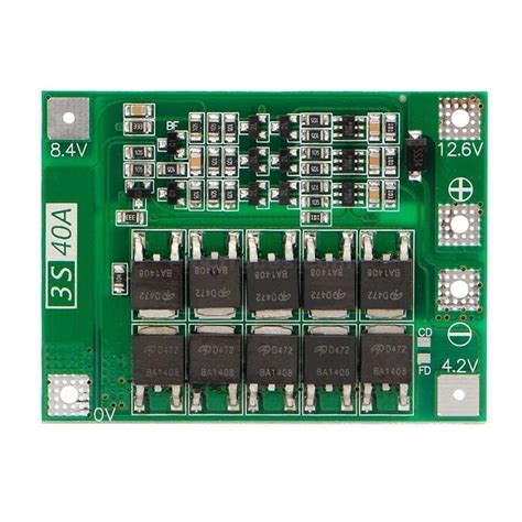 3S 40A 12.6V 18650 Li-ion Cell Lithium Battery BMS Pakistan