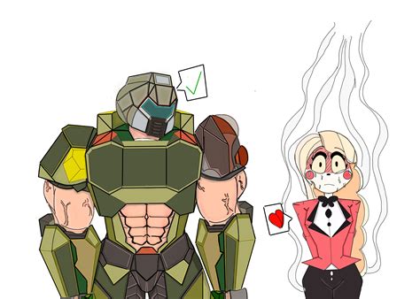 Charlie Meets Doomguy By Cheifleadfinger On Deviantart