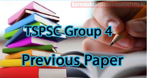 TSPSC Group 4 Previous Paper 2024 Today All Updates Exam Pattern