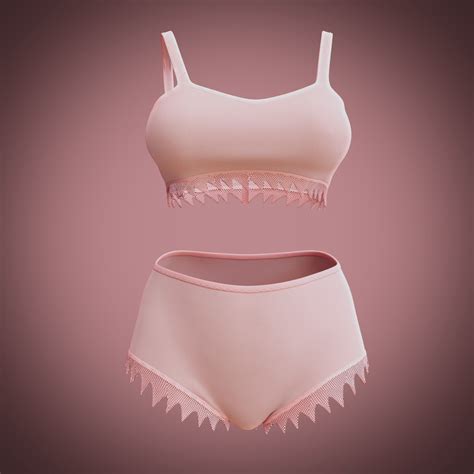 Female Underwear 3d Model Cgtrader