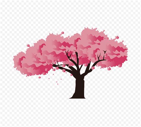 Dibujo de árbol de flor de cerezo Japón Festival nacional de los