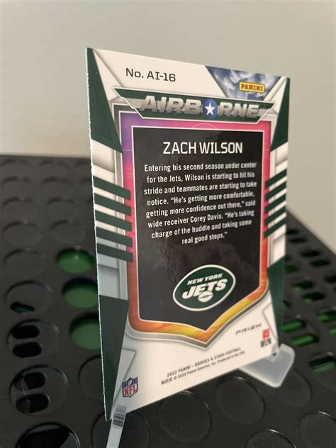 Panini Rookies Stars Airborne Red Prizm Ai Zach Wilson