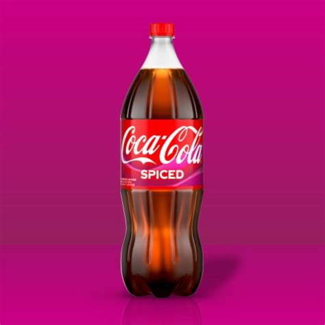 Coca Cola Spiced Raspberry Soda Bottle Liter Kroger