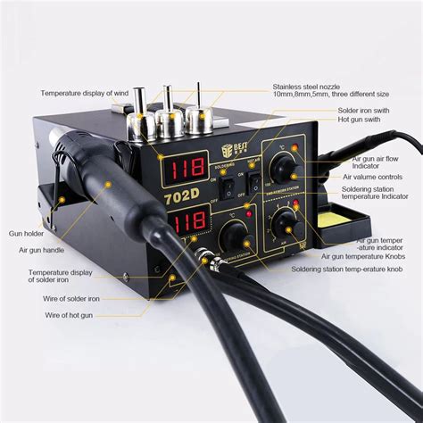 Best Hot Air Soldering Rework Station W Bst D Rated Voltage Ac V Hz Total Power