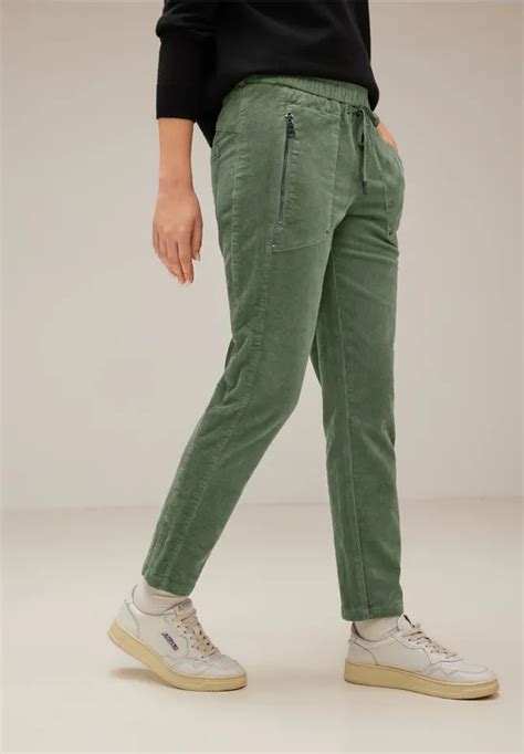 Street One Cord Joggpants F R Damen In Gr N Bonny Street One