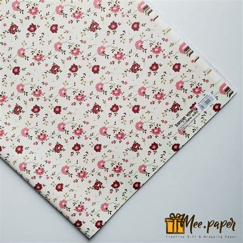 Jual Kertas Kado Sansan Wawa Motif Rose Flower Pink Bungkus