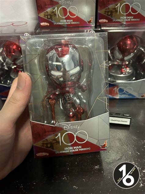 FREE LOCAL POSTAGE MARVEL DISNEY 100 COLLECTION HOT TOYS PLATINUM COLOR VERSION IRON MAN