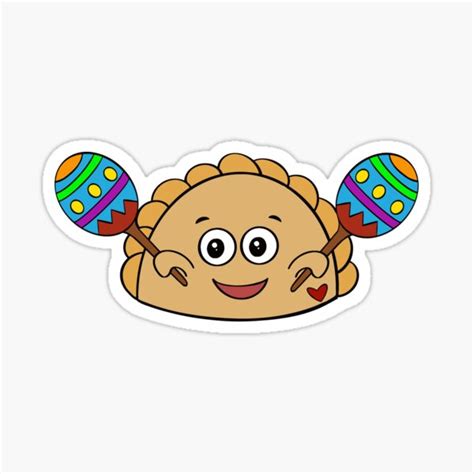 Empanada Man Sticker For Sale By Centrohispano Redbubble