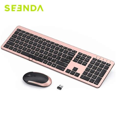 Seenda Wireless Keyboard And Mouse Combo Ultra Thin Quiet