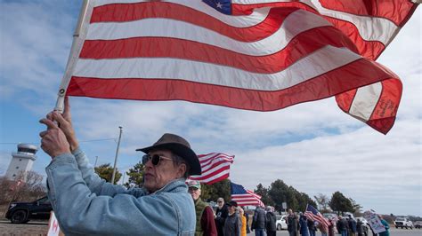 Cape Cod protest against Trump cuts to veteran services in Hyannis