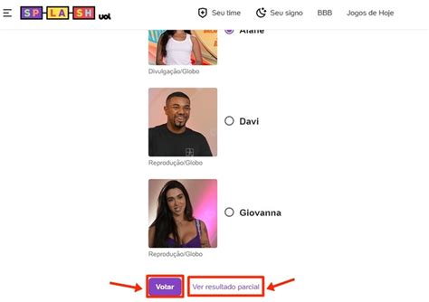 Bbb Como Ver Enquete Atualizada E Votar No Pared O No Gshow