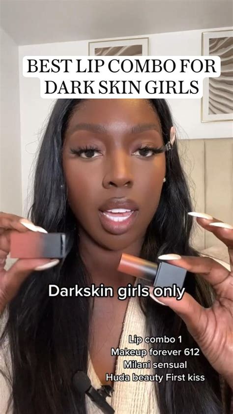 BEST LIP COMBO FOR DARK SKIN GIRLS Dark Skin Makeup Lipstick For