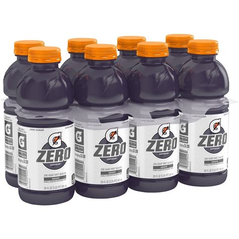 Gatorade G Zero Grape Sports Drink 8pk20 Fl Oz Bottles 8 Ct 20 Fl