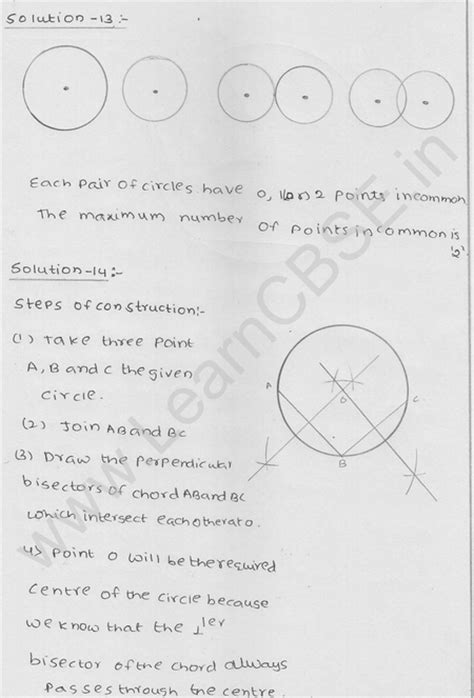 Rd Sharma Solutions Class 9 Maths Chapter 16 Circles 2021 Free Download Pdf