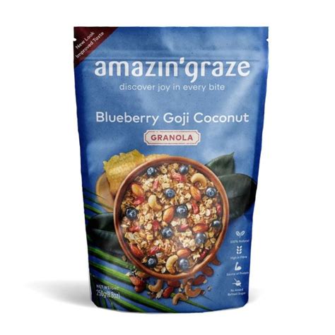 Amazin Graze Blueberry Goji Coconut Granola 250g Lazada PH